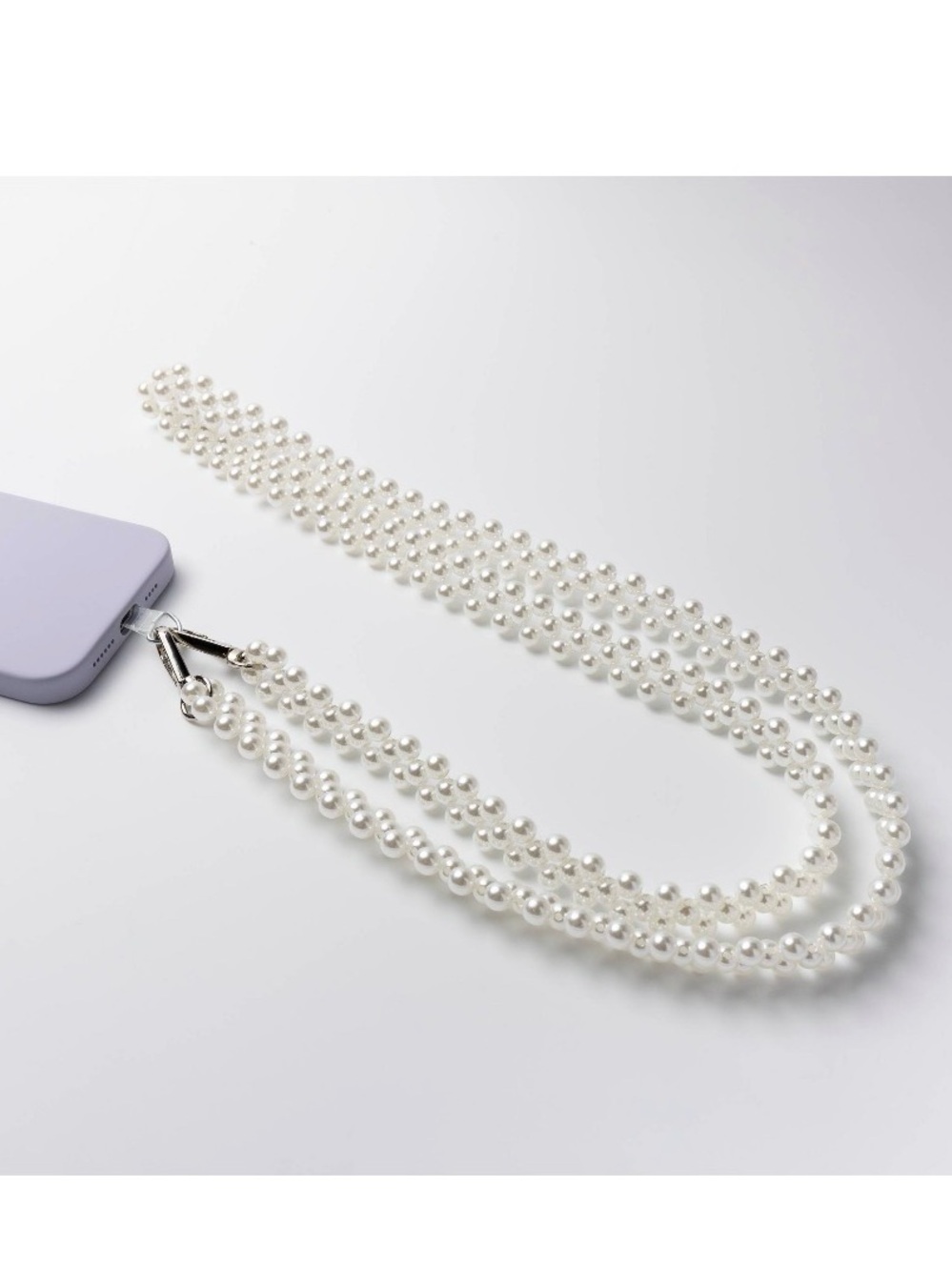 NIB Hello Lux Phone Crossbody Strap - Double Pearl Weave